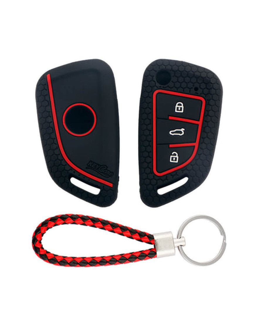 Keycare Silicone Key Cover KC55 for B29 Model Universal Remote flip Key | Black